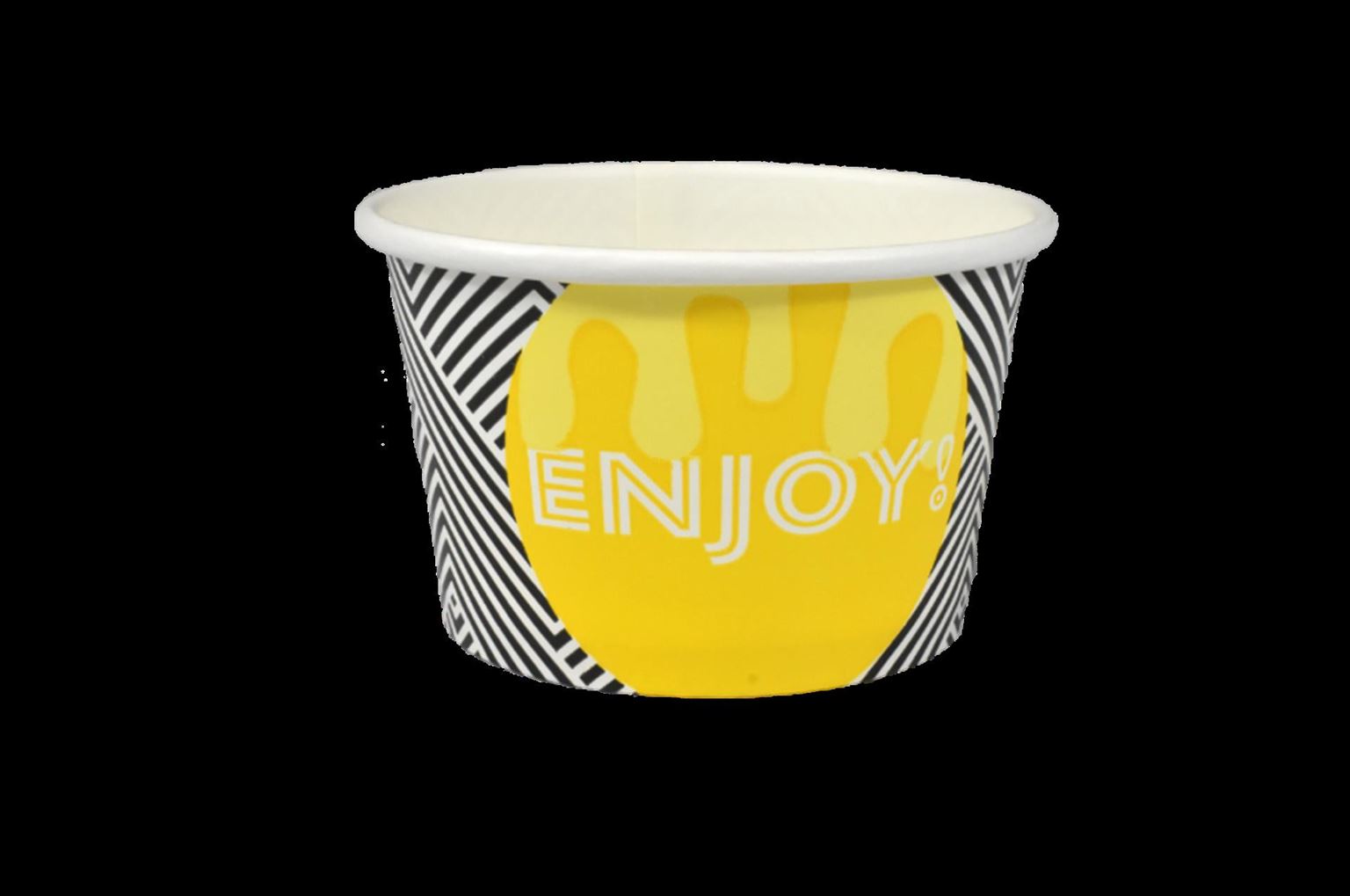 Miska papírová 100 ml na zmrzlinu nebo sorbet s potiskem (50 ks)