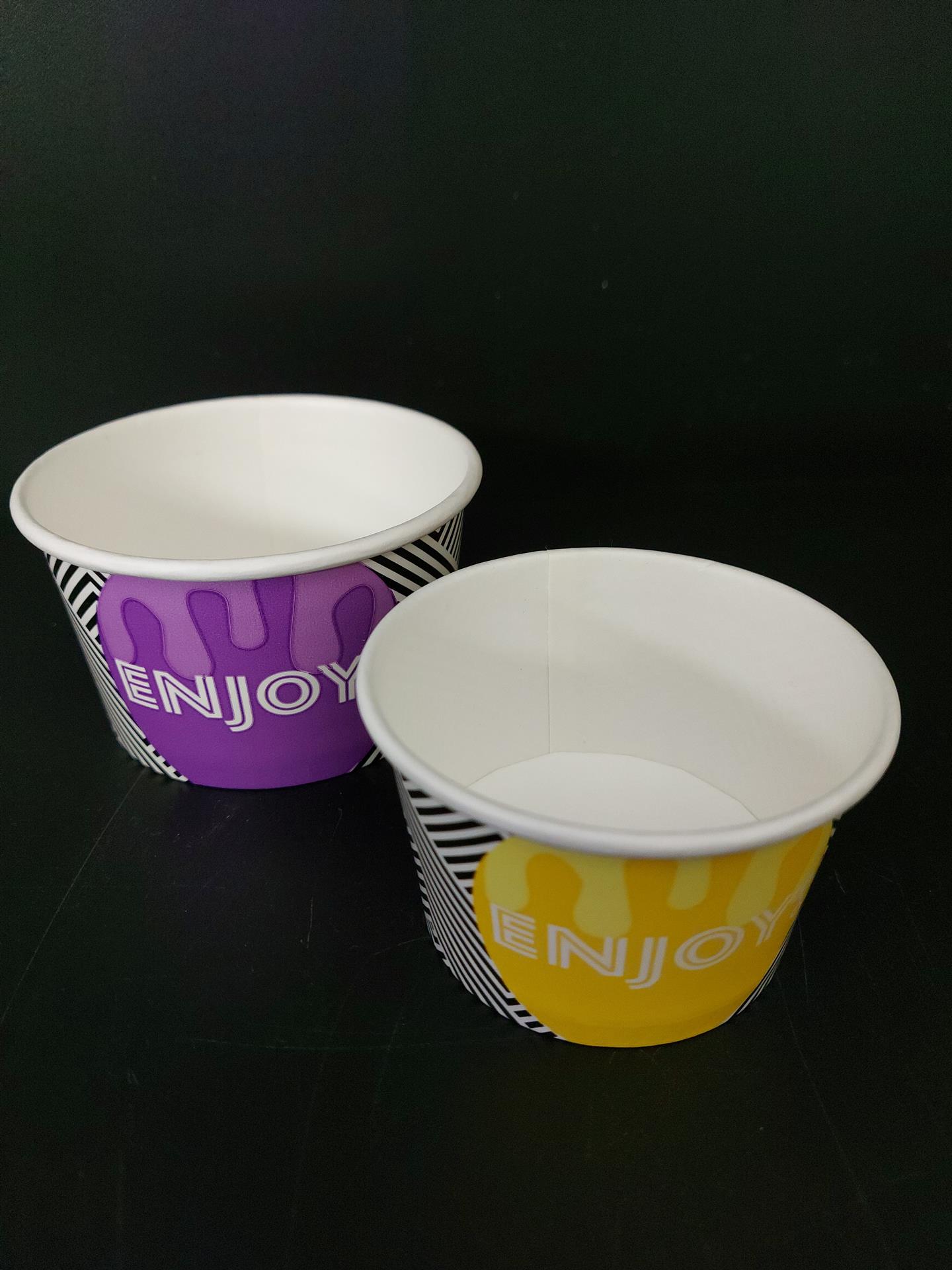 Miska papírová 100 ml na zmrzlinu nebo sorbet s potiskem (50 ks) - Obrázek 2