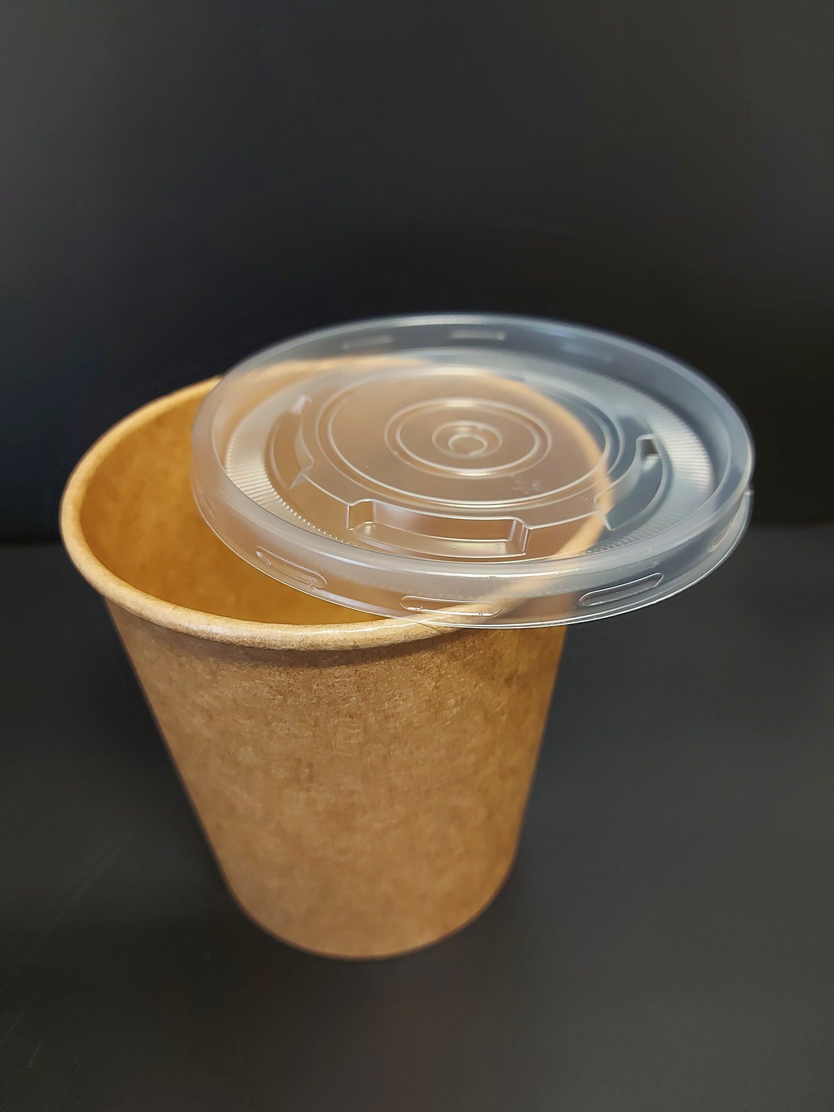 Víčko plastové na polévkovou misku kraft 400 ml, transparentní (50 ks) - Obrázek 3