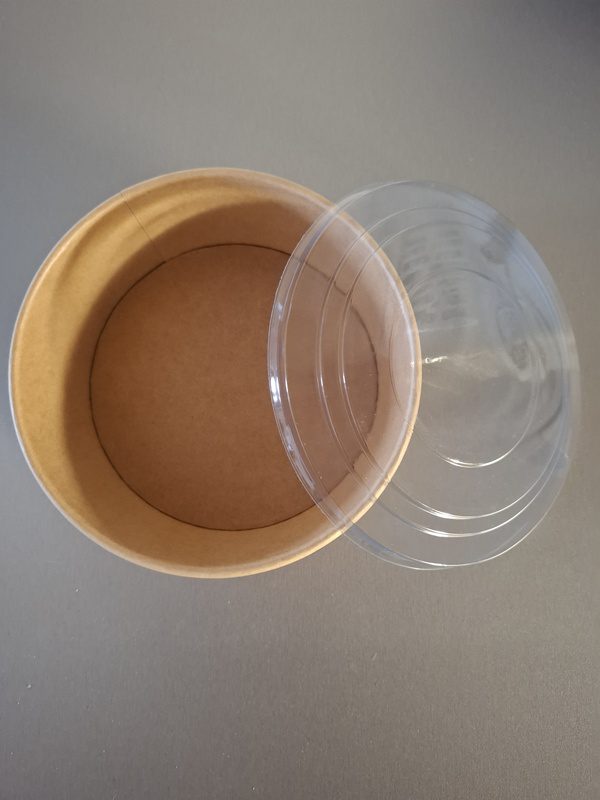 Víčko plastové rPET transparentní na misku na salát Eko KRAFT 1100 ml, Ø165 mm (50 ks) - Obrázek 5