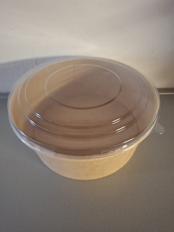 Víčko plastové rPET transparentní na misku na salát Eko KRAFT 1100 ml, Ø165 mm (50 ks) - Obrázek 4