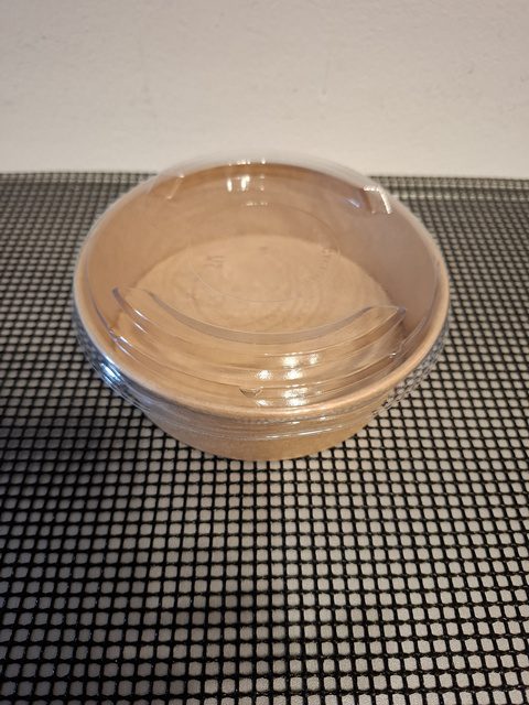 Miska Eko papírová KRAFT na salát 500 ml, průměr 150 mm (balení 50 ks) - Obrázek 2